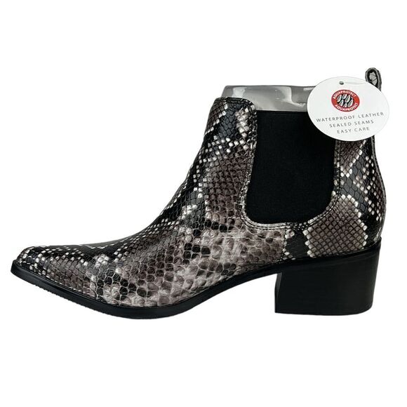 Blondo Emelia Women Shoes Brown Snake Leather Ankle Chelsea Boots 6.5 US/EU 36.5 - Picture 2 of 8